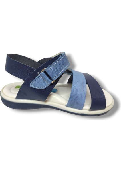 1562-20 Anatomik Çirt Bant Erkek Çocuk Sandalet Lacivert Mavi 21-25 fiyatları