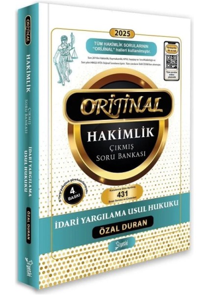 Orijinal Idari Yargılama Usul Hukuku Çözümlü Çıkmış Soru Bankası Çözümlü 4. Baskı – Özal Duran