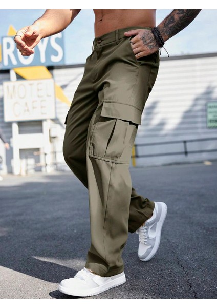 Erkek Kargo Cepli Gabardin Regular Fit Pantolon modelleri