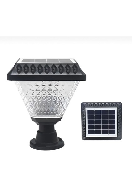 30 Watt Güneş Enerjili Set Üstü Bahçe Aydınlatma Armatürü Dış Mekan IP65 Kare Solar Bahçe Armatürü fiyatları