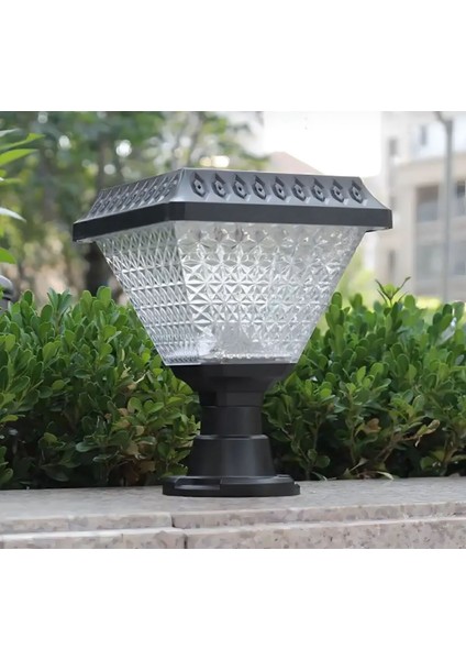 30 Watt Güneş Enerjili Set Üstü Bahçe Aydınlatma Armatürü Dış Mekan IP65 Kare Solar Bahçe Armatürü modelleri