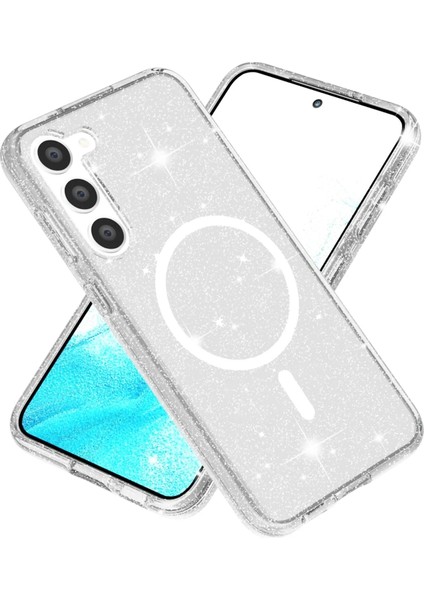 Samsung Galaxy S23 Kılıf Glow Magsafe Kapak - Şeffaf Drstr