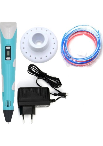 3D Kalem-Pen-Adaptörlü Model-Mavi