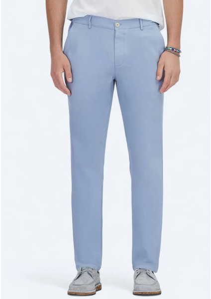 Mavi Dokuma Jogging Fit Casual Pamuk Karışımlı Pantolon