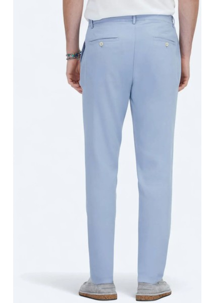 Mavi Dokuma Jogging Fit Casual Pamuk Karışımlı Pantolon