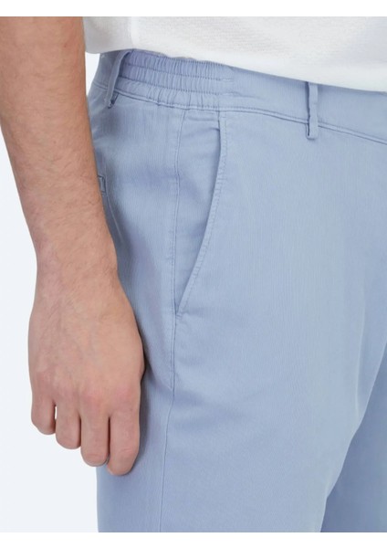 Mavi Dokuma Jogging Fit Casual Pamuk Karışımlı Pantolon modelleri