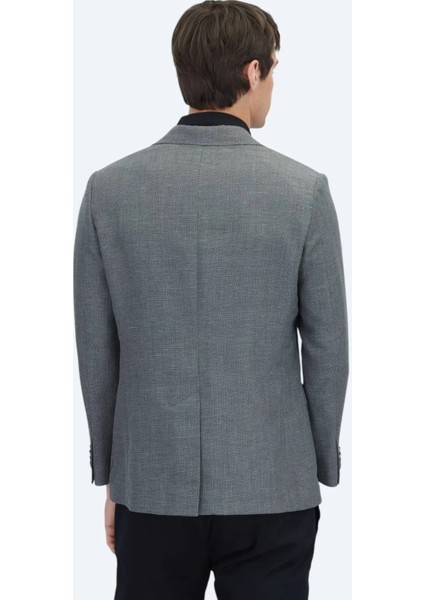 Antrasit Düz Modern Fit Yün Karışımlı Ceket indirimleri
