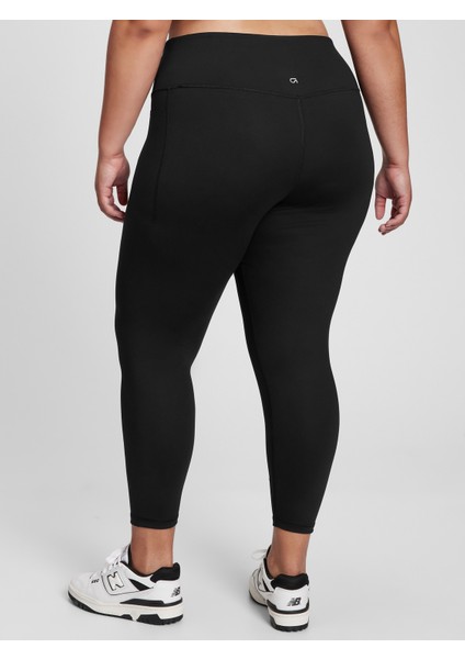 Kadın Siyah GapFit High Rise Geri Dönüştürülmüş Legging Tayt indirimleri
