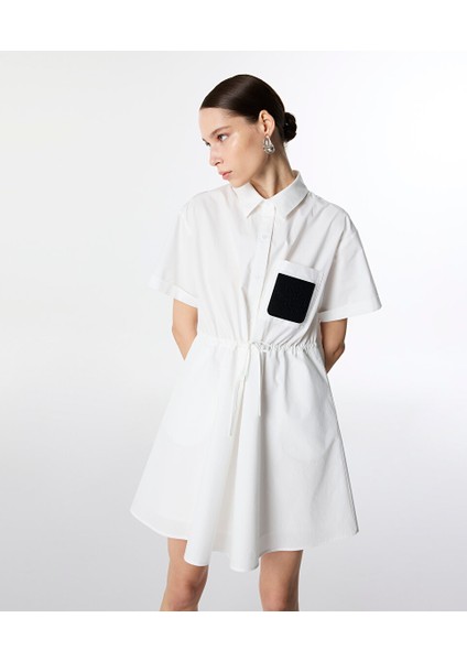 Patch'li Poplin Elbise TS1250002514018 modelleri