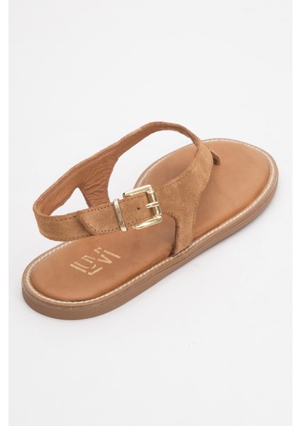 Belinda Toprak Süet Hakiki Deri Kadın Parmak Arası Sandalet indirimleri