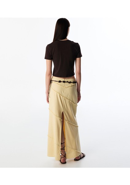 Aksesuarlı Cut-Out T-Shırt TS1250070265074 fırsatları