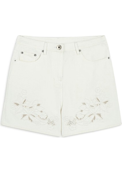 Işlemeli Non Denim Şort TS1250013069018 indirimleri