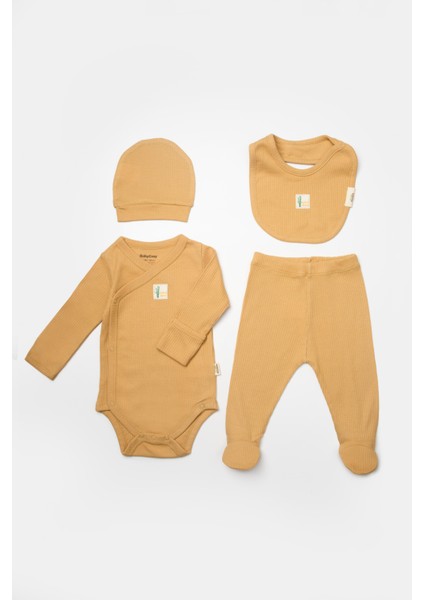 Bebek 4'lü Uzun Kollu Set, %50 Bambu %50 Organic Pamuk, Bebek - Yenidoğan - CSYB9009 fiyatları