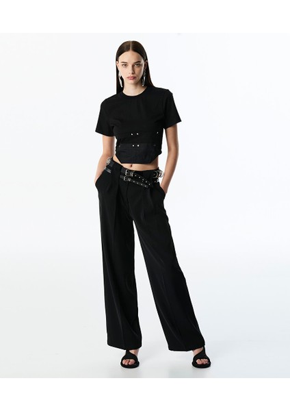 Çift Kemerli Pantolon TS1250003256001