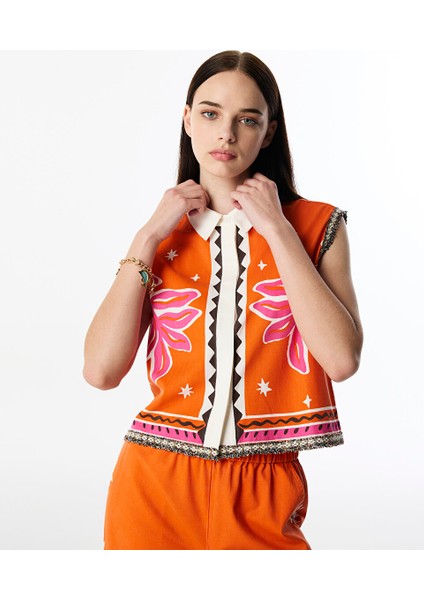 Püsküllü ve Görsel Baskılı Gömlek TS1250025260127 modelleri