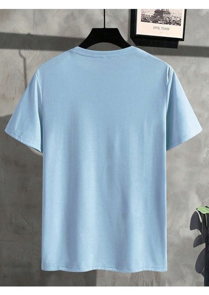 Half Skeleton Bear Baskılı Oversize Erkek T-Shirt Salaş Boyfirend modelleri