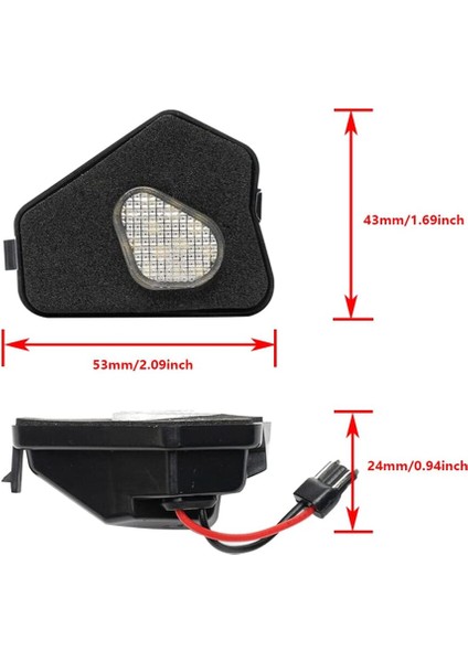 LED Yan Ayna Lambası Mercedes-Benz A-Serisi W176 B-Serisi W246 C-Serisi W204 E-Serisi W212 C207 S-Serisi W221 Cl-Serisi C216 ile Uyumlu fiyatları