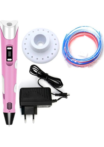 3D Kalem-Pen-Adaptörlü Model-Pembe