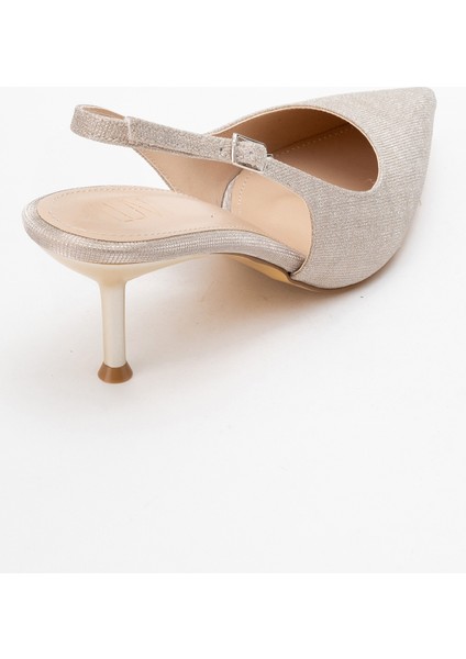 Caisa Altın Simli Kadın Topuklu Ayakkkabı indirimleri