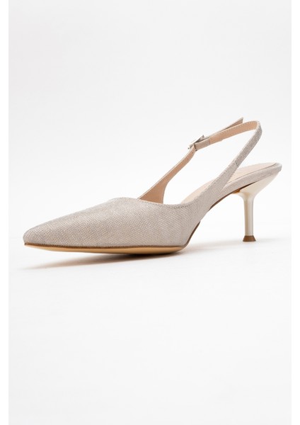 Caisa Altın Simli Kadın Topuklu Ayakkkabı fırsatları