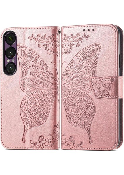 Sony Xperia 1 Vıı Kelebek Iş Cüzdan Çok Renkli Için Flip Case (Yurt Dışından)