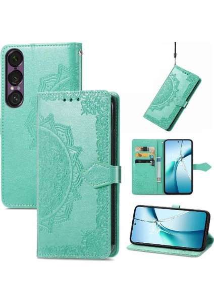 Sony Xperia 1 Vıı Deri Kılıf Için Flip Case Basit Iş Zarif (Yurt Dışından)