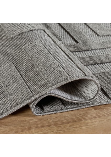 Iskandinav Roar Gray 80X300 cm Salon Mutfak Halısı Yolluk Salon Mutfak Halısı Yolluk Kilim