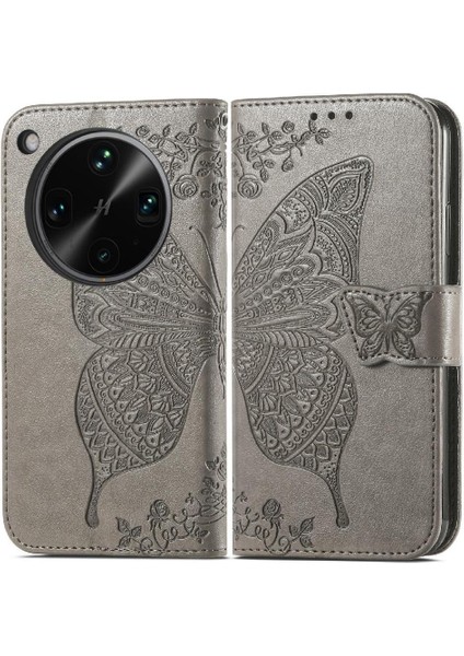 Oppo Find X8 Ultra Kanat Cüzdan Çok Renkli Kelebek Için Flip Case (Yurt Dışından)