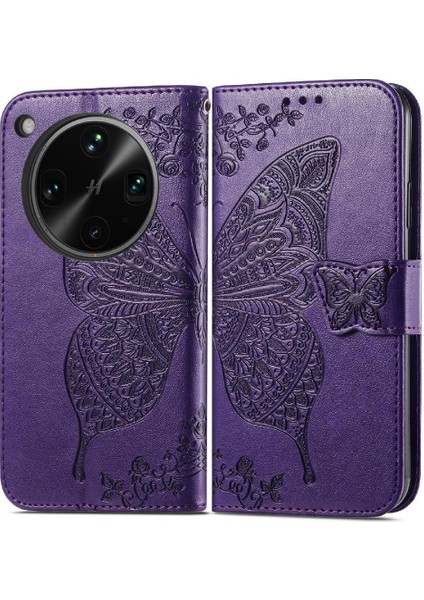 Oppo Find X8 Ultra Kanat Cüzdan Çok Renkli Kelebek Için Flip Case (Yurt Dışından)