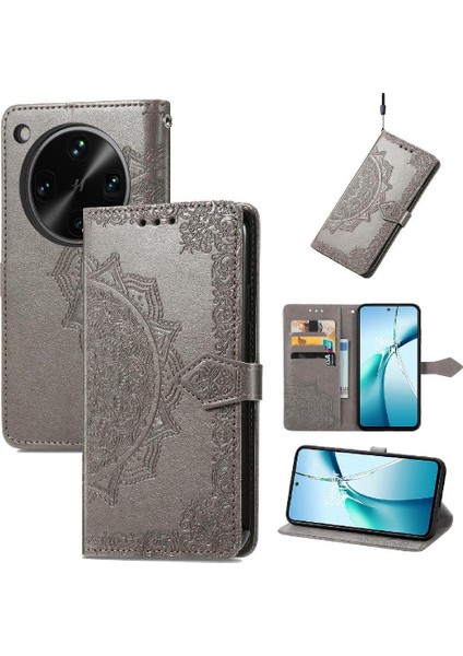 Oppo Find X8 Ultra Deri Kılıf Darbeye Basit Iş Için Flip Case (Yurt Dışından)