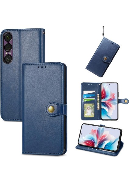 Sony Xperia 1 Vıı Cüzdan Fonksiyonu Için Kılıf Moda Tasarımı Zarif Durumda (Yurt Dışından)