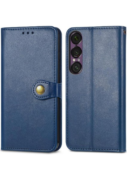 Sony Xperia 1 Vıı Cüzdan Fonksiyonu Için Kılıf Moda Tasarımı Zarif Durumda (Yurt Dışından)