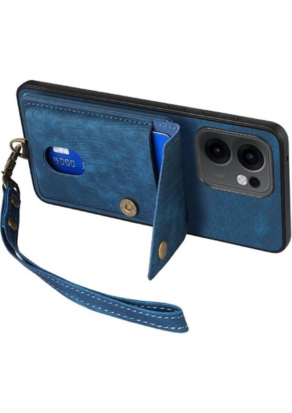 Oppo Reno 13F Kart Yuvası Premium Deri Ayrılabilir Kordon Için Kılıf (Yurt Dışından) fiyatları