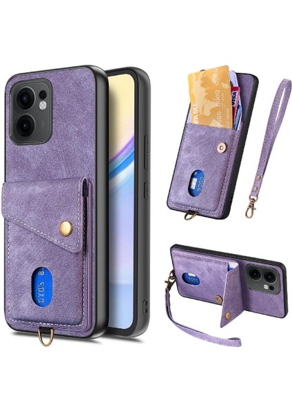 Oppo Reno 13F Kart Yuvası Premium Deri Ayrılabilir Kordon Için Kılıf (Yurt Dışından) fırsatları