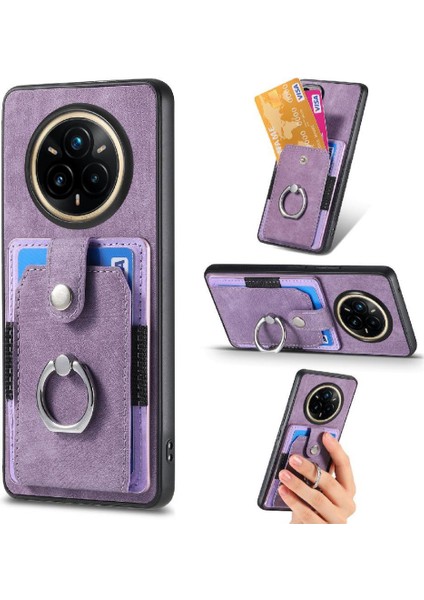 Realme 14 Pro Plus Için Kılıf Manyetik Araç Montaj Standı Crad Yuvası Halka Tutucu (Yurt Dışından)
