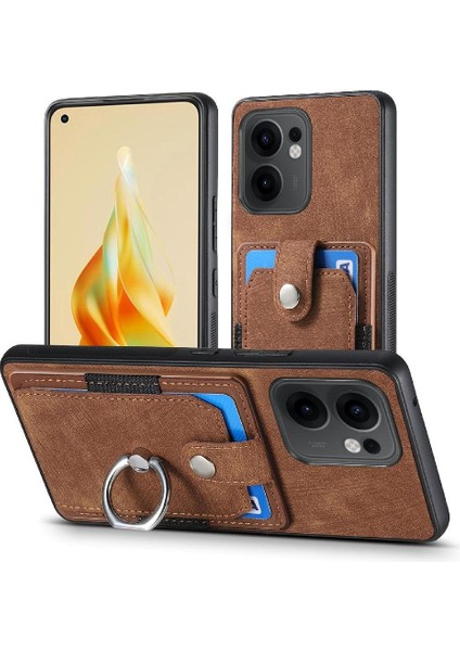 Oppo Reno 13F Crad Yuvası Standı Manyetik Araç Montaj Halkası Tutucu Için Kılıf (Yurt Dışından)
