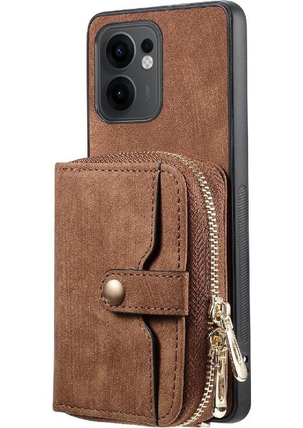 Oppo Reno 13F Fermuar Kapatma Ayarlanabilir Kordon 7 Kart Yuvaları Için Kılıf (Yurt Dışından) modelleri