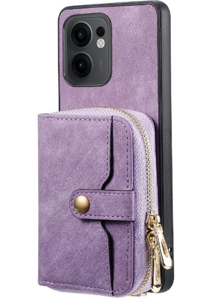 Oppo Reno 13F Fermuar Kapatma Ayarlanabilir Kordon 7 Kart Yuvaları Için Kılıf (Yurt Dışından) fırsatları