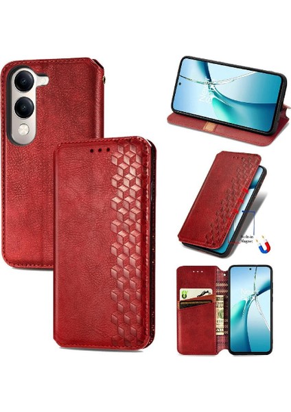 Vivo Y04 Cüzdan Fonksiyonu Için Flip Case Kapak Zarif Iş Durum (Yurt Dışından) modelleri