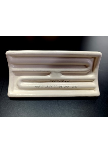 Infrared Seramik Isıtıcı Rezistans Konkav 122X60MM 400W 230V Beyaz Renk Hsc Model