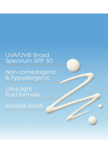 Advanced Hydration Ultra-Light SPF50 Yüz Güneş Kremi 50ML