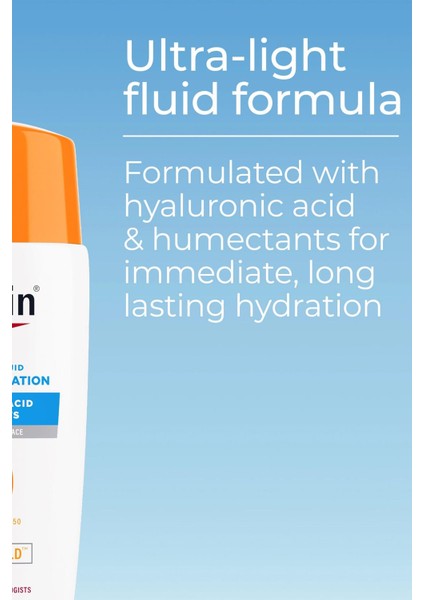 Advanced Hydration Ultra-Light SPF50 Yüz Güneş Kremi 50ML