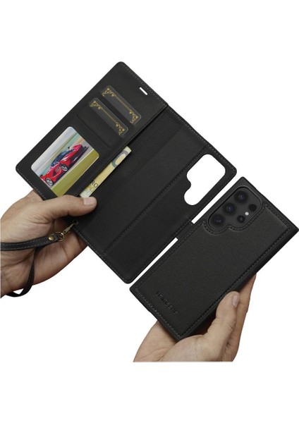Samsung Galaxy S24 Için Flip Case Ultra Kickstand Pu Deri Cüzdan Kılıf 2 (Yurt Dışından) modelleri
