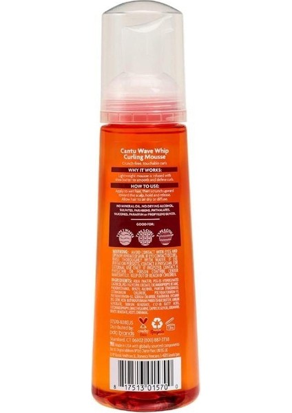 Shea Yağı Doğal Saçlar Için Dalgalar ve Bukleler Oluşmasını Sağlayan Köpük 248ML modelleri