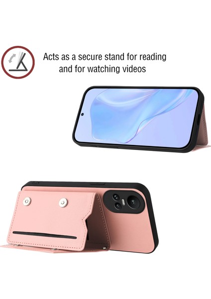 Oppo Reno 10 5g/reno 10 Pro 5g Için Darbeye Dayanıklı Cüzdan Kılıf Manyetik Kapatma, Dahili Bilek Kayışı ve Kart Yuvaları (Yurt Dışından) modelleri