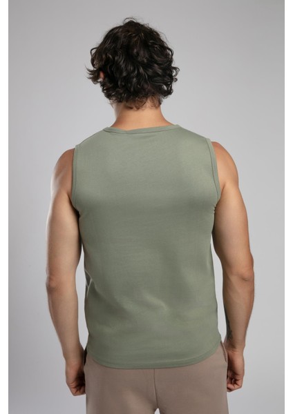 Summer Erkek %100 Pamuk O Yaka Atlet Haki modelleri