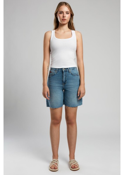 Raina Kadın %100 Pamuk O Yaka Atlet Beyaz