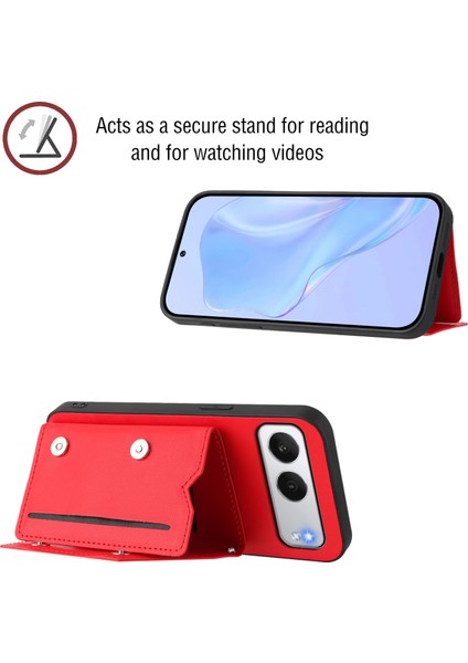 Oneplus Nord 4 Için Darbeye Dayanıklı Cüzdan Kılıf Manyetik Kapatma, Dahili Bilek Kayışı ve Kart Yuvaları (Yurt Dışından)