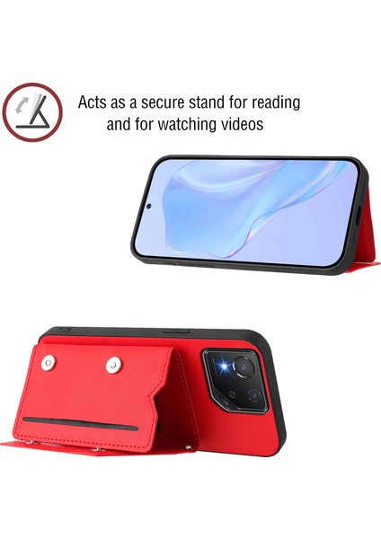 Asus Rog Phone 8/8 Pro Için Darbeye Dayanıklı Cüzdan Kılıf Manyetik Kapatma, Dahili Bilek Kayışı ve Kart Yuvaları (Yurt Dışından) modelleri