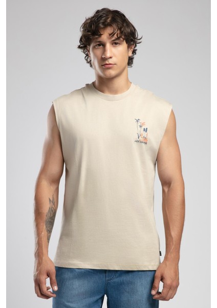 Mark Erkek %100 Pamuk O Yaka Atlet Bej fiyatları